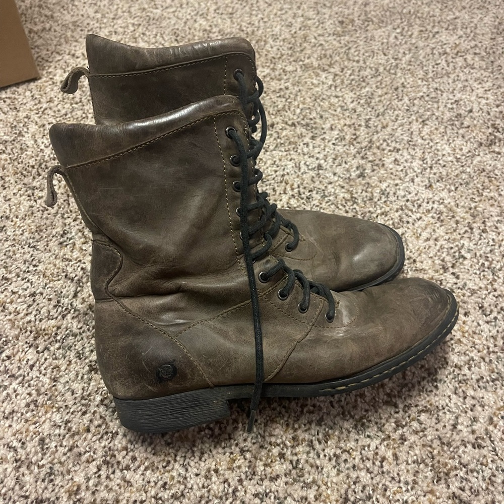 Born Leather Lace Up Boots